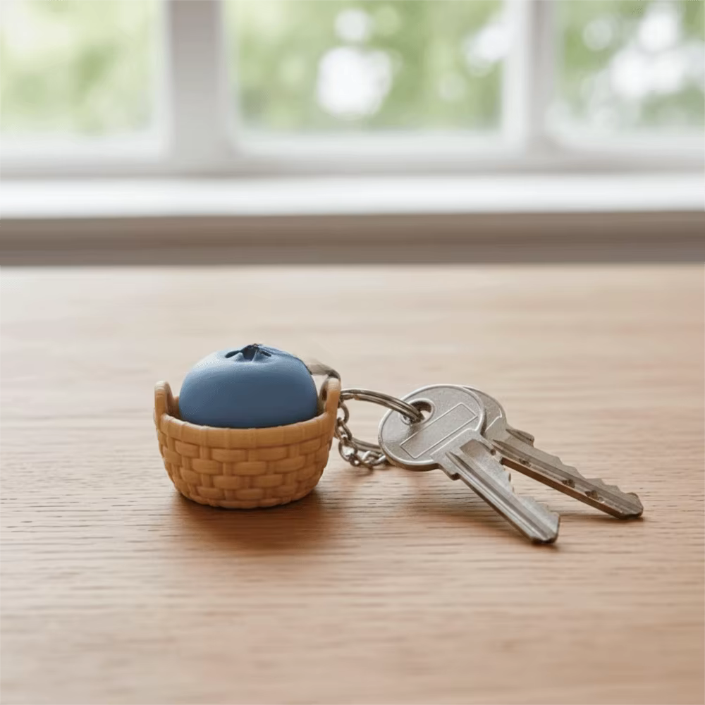 Bluberry Clicker Keychain