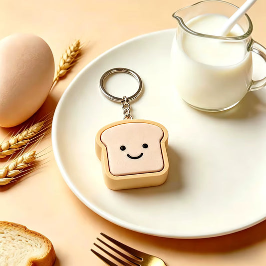 Bread Toast Clicker Keychain